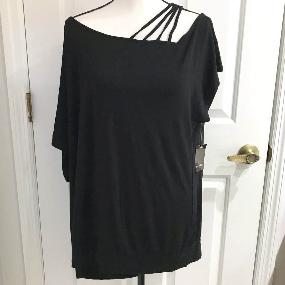 Torrid Strappy Super Soft Off Shoulder Top